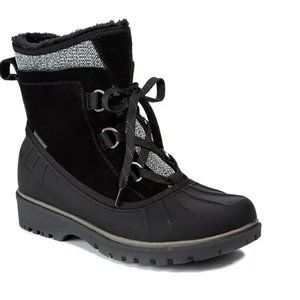 Women's Baretraps Springer Duck Boot in Black Size 8.5 Medium NWT